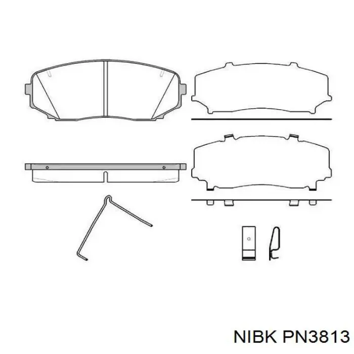 Pastillas de freno PN3813 Nibk