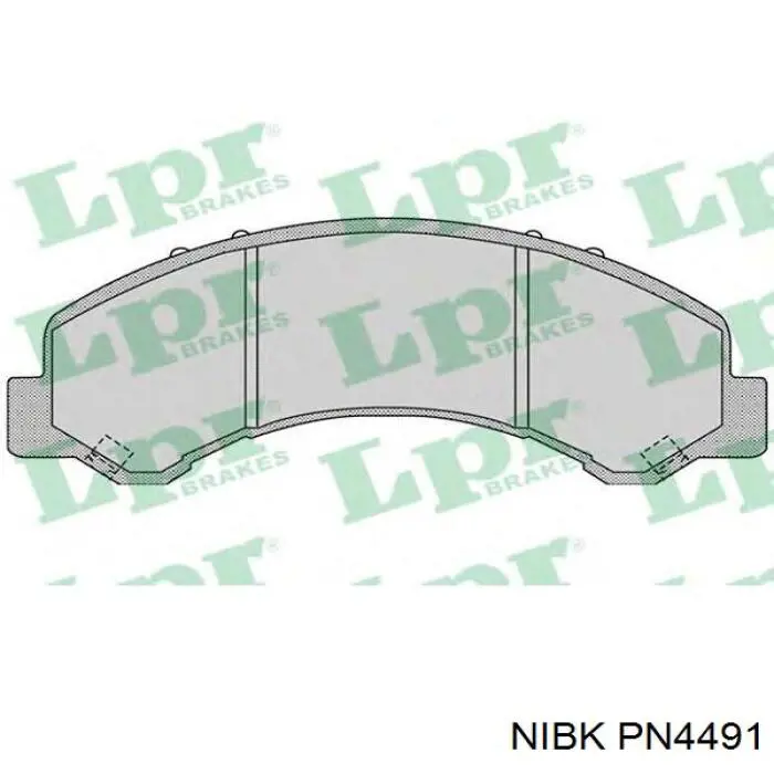 PN4491 Nibk pastillas de freno delanteras