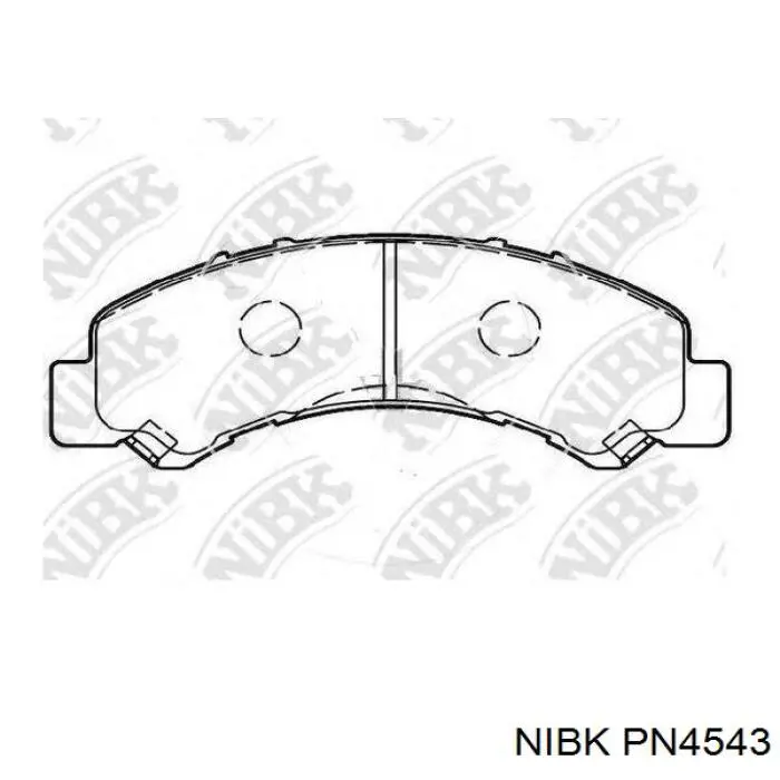 PN4543 Nibk pastillas de freno traseras