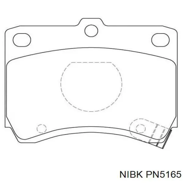 PN5165 Nibk pastillas de freno delanteras