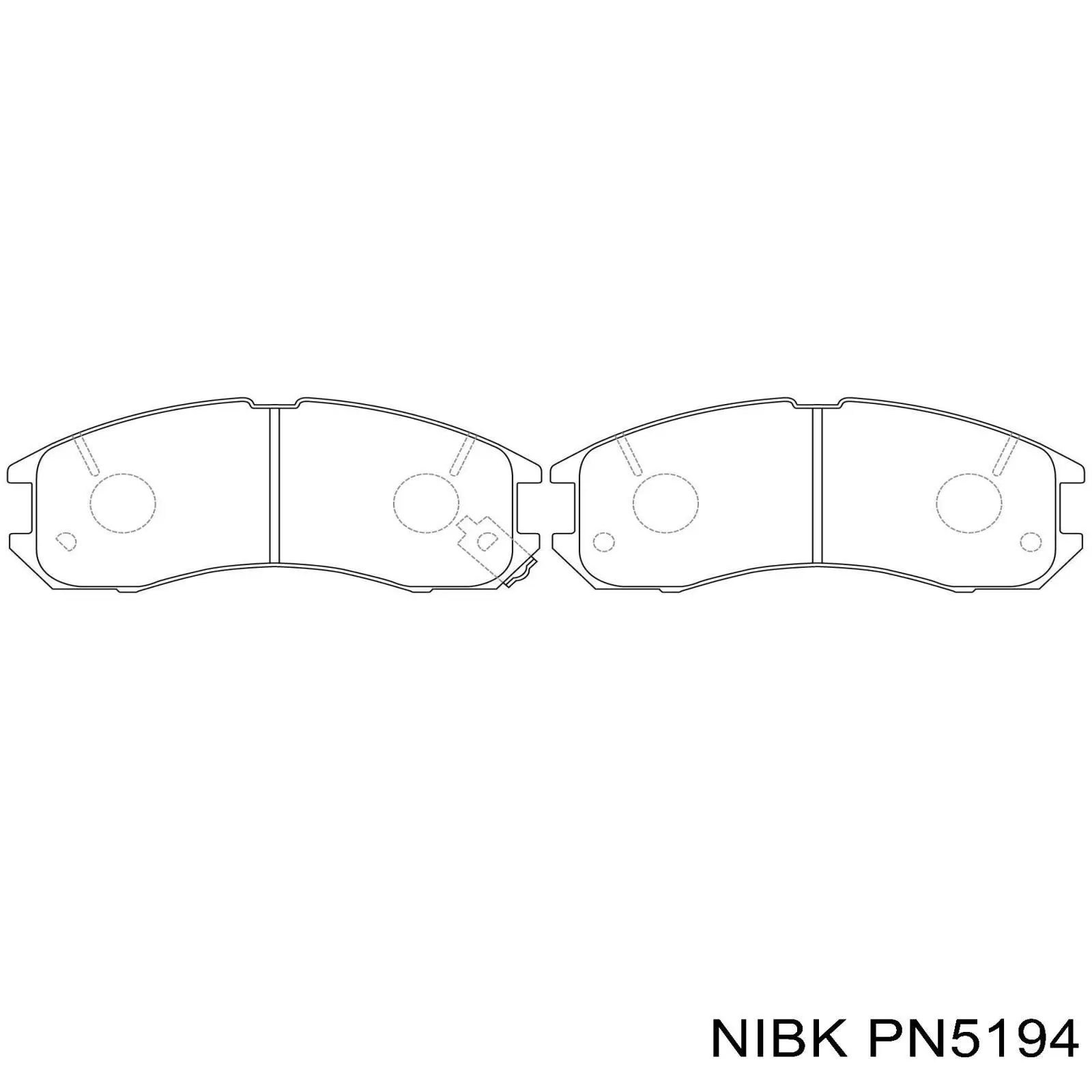 PN5194 Nibk pastillas de freno delanteras