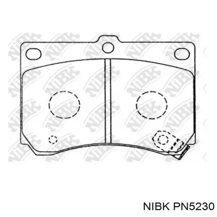 PN5230 Nibk pastillas de freno delanteras