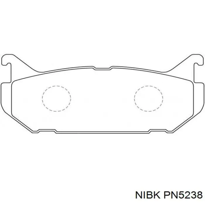 PN5238 Nibk pastillas de freno traseras