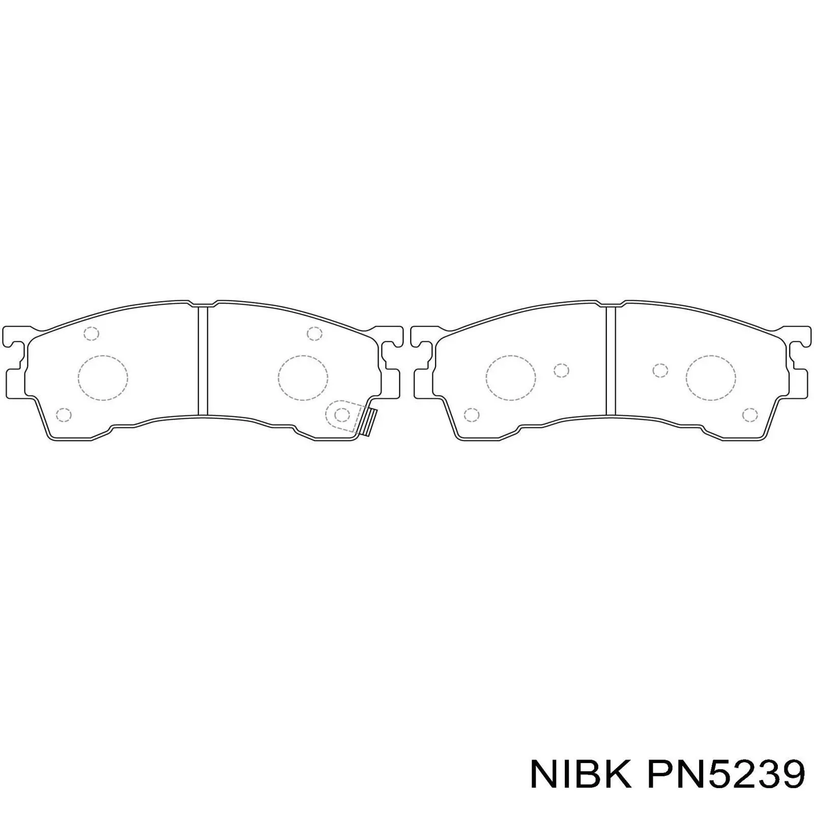 PN5239 Nibk pastillas de freno delanteras