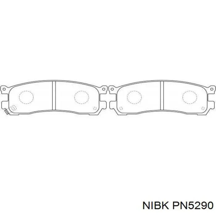 PN5290 Nibk pastillas de freno traseras