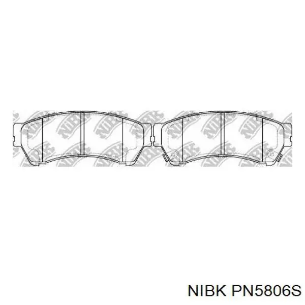 PN5806S Nibk pastillas de freno delanteras