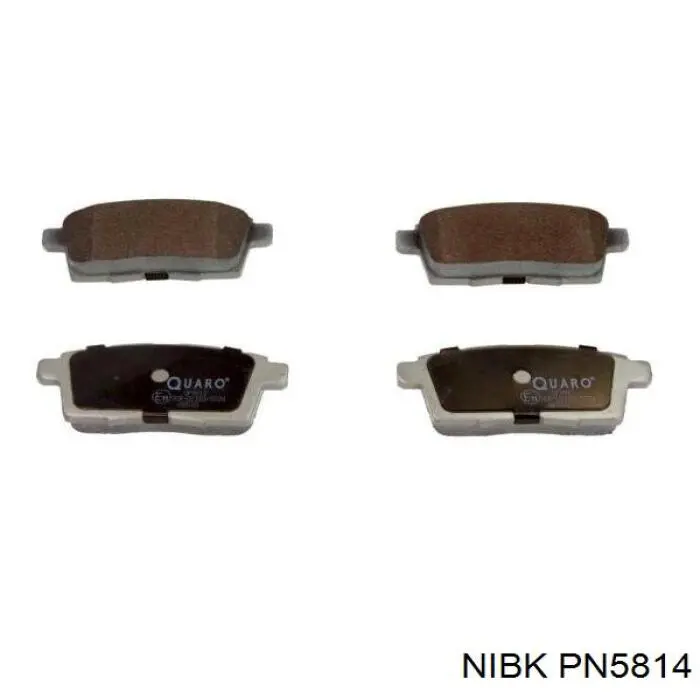 Comprar PN5814 Nibk Pastillas de freno traseras