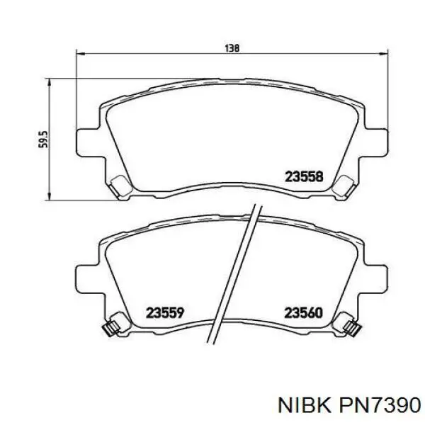 Pastillas de freno delanteras Subaru Legacy 3 BE, BH