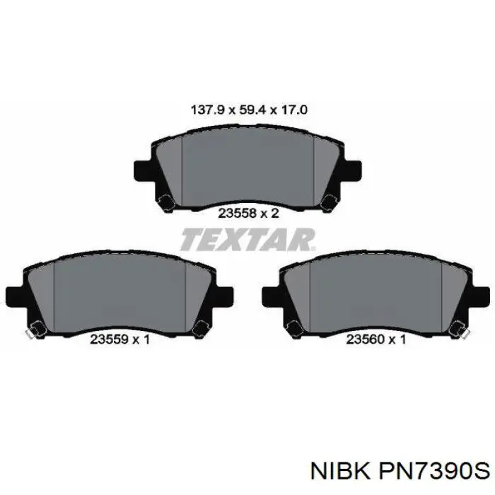 Pastillas de freno delanteras Subaru Legacy 3 BE, BH