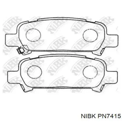 PN7415 Nibk pastillas de freno traseras