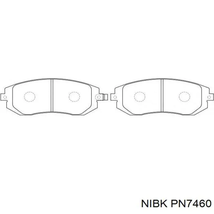 PN7460 Nibk Pastillas delanteras