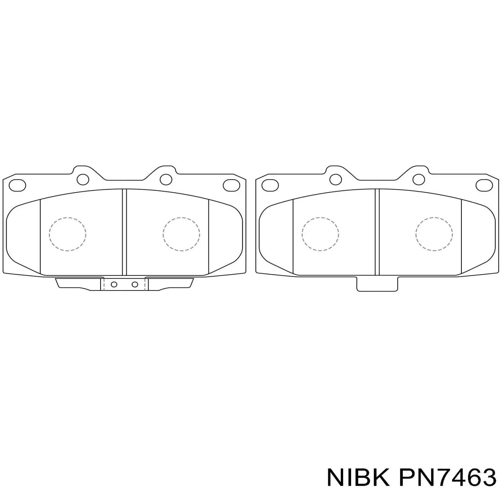 Pastillas de freno PN7463 Nibk