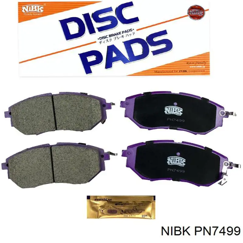 Comprar PN7499 Nibk Pastillas delanteras de freno
