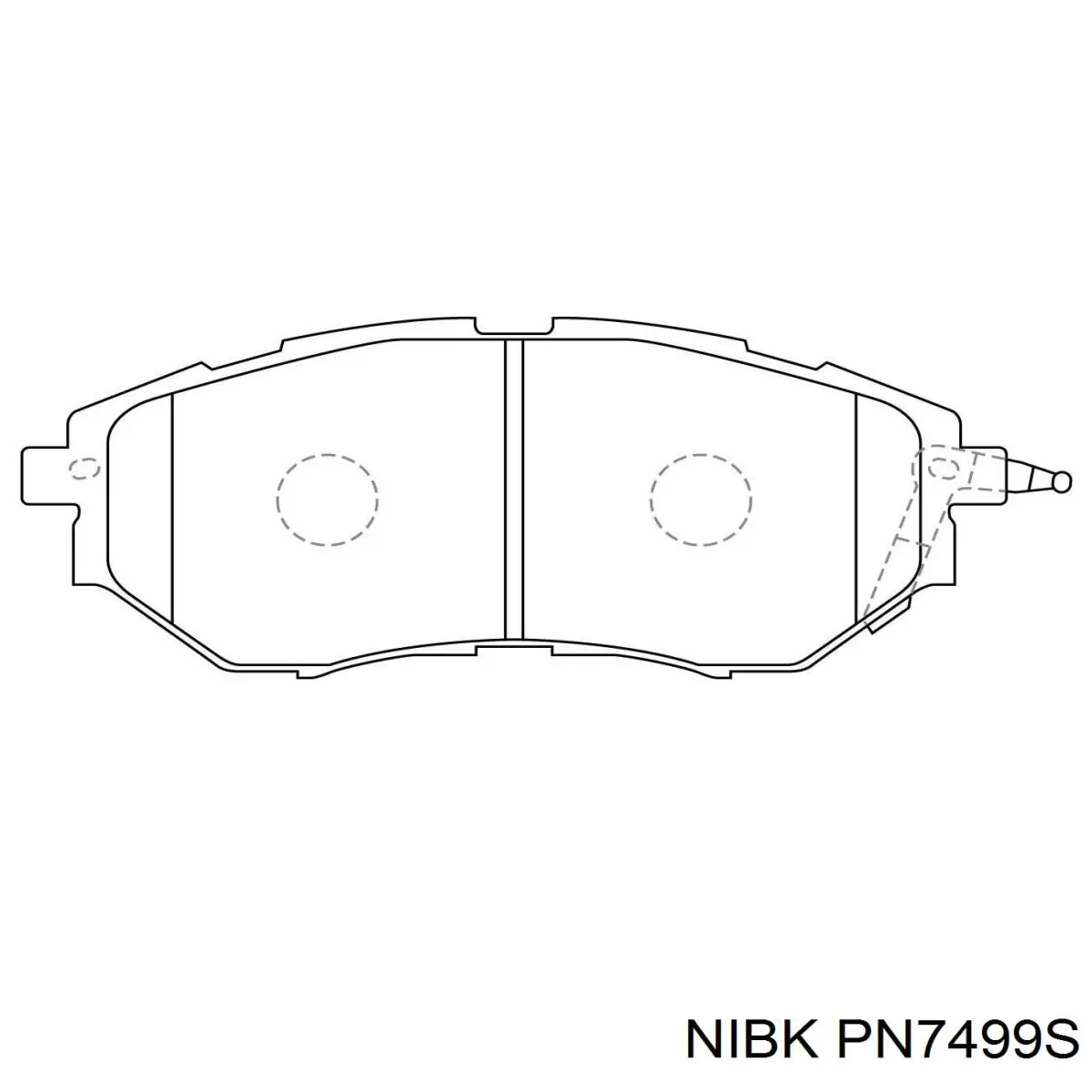 PN7499S Nibk pastillas de freno delanteras