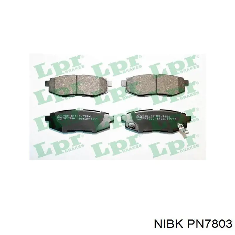 PN7803 Nibk Pastillas freno traseras