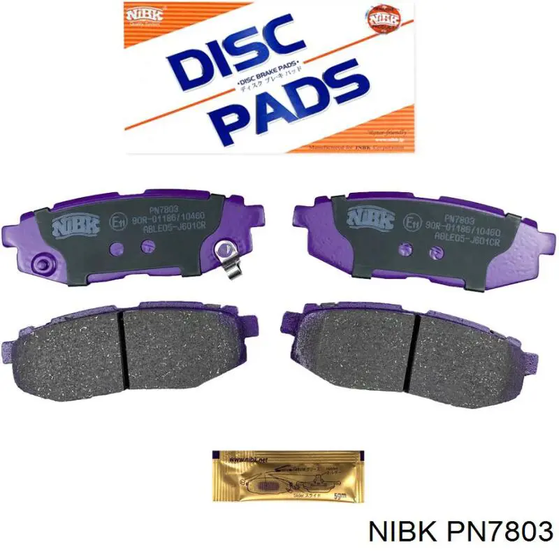 Comprar PN7803 Nibk Pastillas de freno traseras
