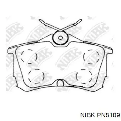 Pastillas traseras de freno Nibk PN8109 precio, desde 20,87 EUR