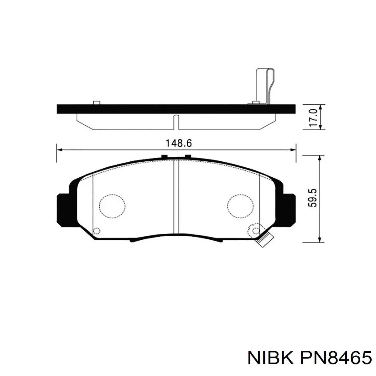 PN8465 Nibk Pastillas delanteras