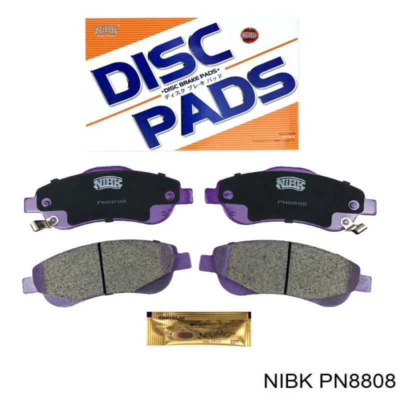 Comprar PN8808 Nibk Pastillas delanteras de freno
