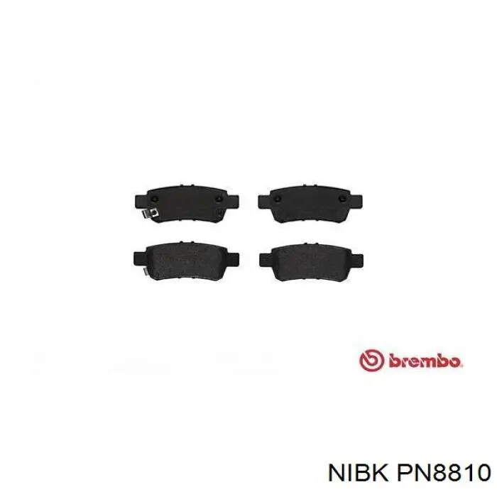 PN8810 Nibk pastillas de freno traseras