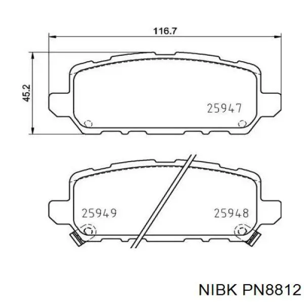 Pastillas traseras Honda 43022T7JH01