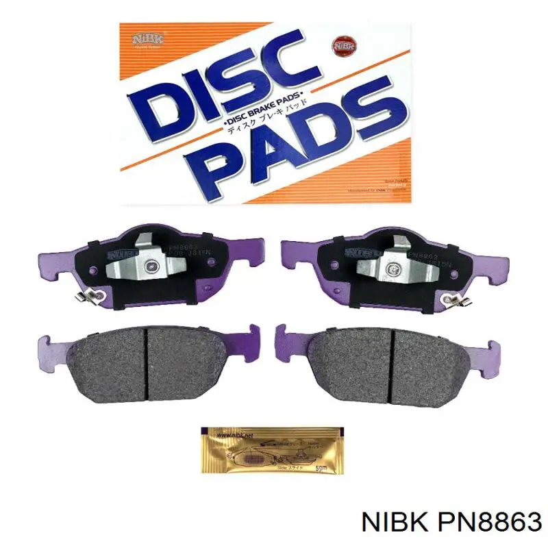 Comprar PN8863 Nibk Pastillas delanteras de freno