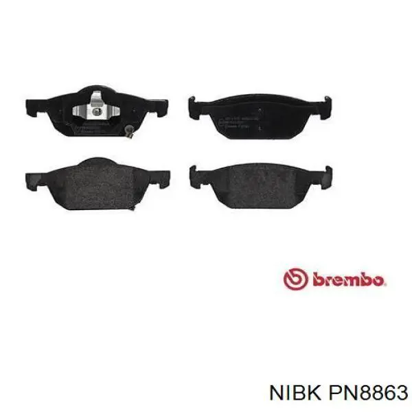 Pastillas de freno PN8863 Nibk