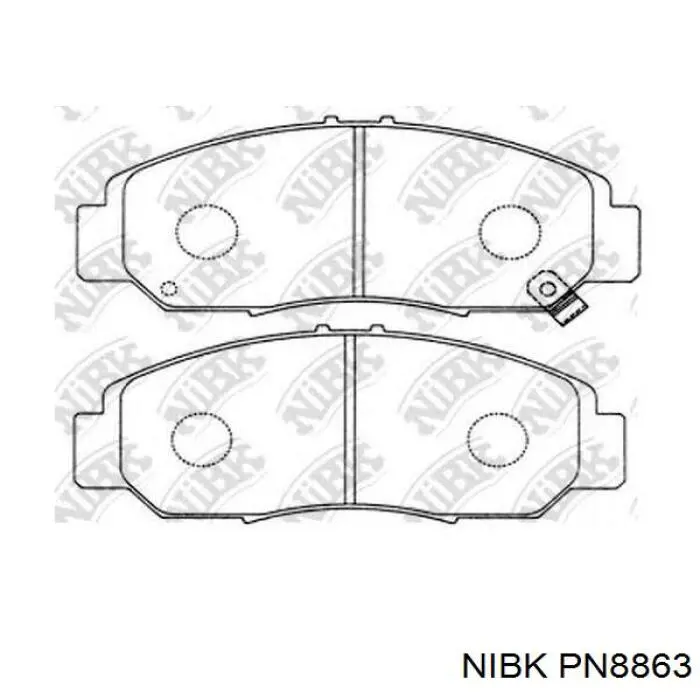 PN8863 Nibk Pastillas delanteras