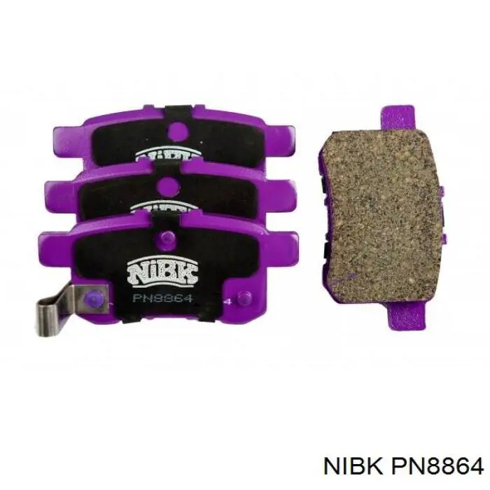 Pastillas de freno traseras PN8864 Nibk