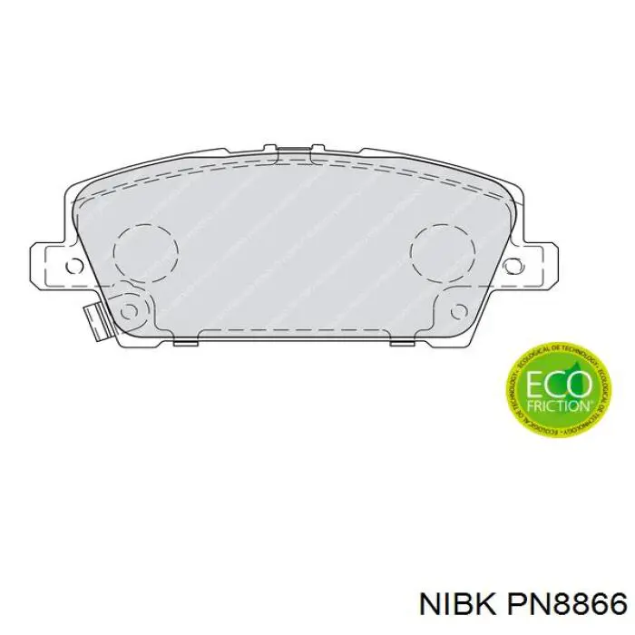 Pastillas de freno PN8866 Nibk