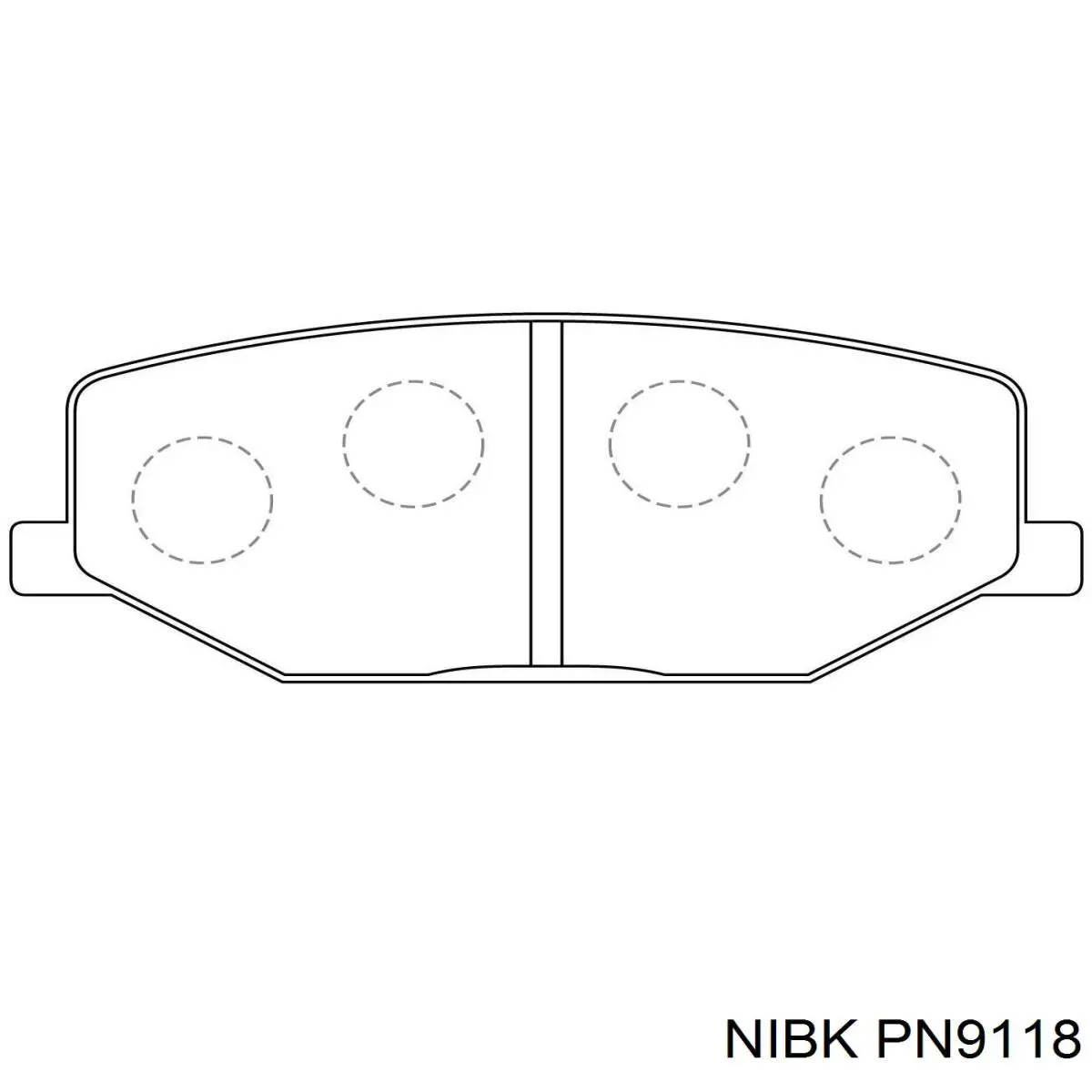 PN9118 Nibk pastillas de freno delanteras