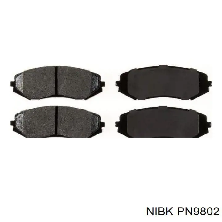 PN9802 Nibk Pastillas delanteras