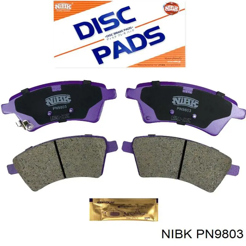 PN9803 Nibk Pastillas delanteras