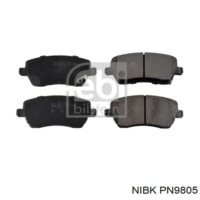 PN9805 Nibk Pastillas delanteras