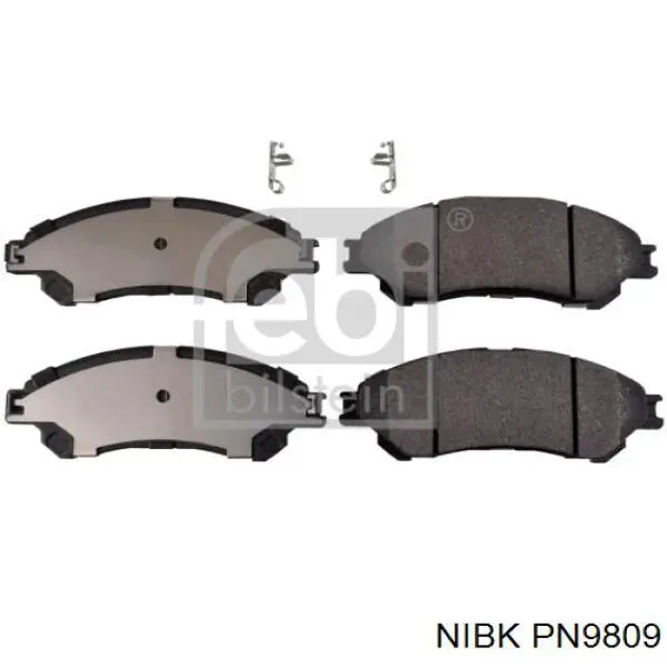 PN9809 Nibk Pastillas delanteras
