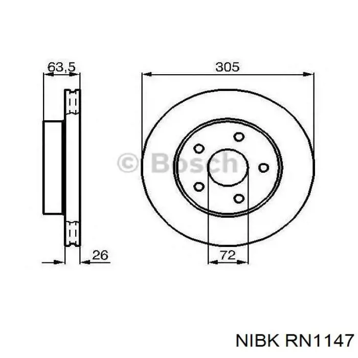 Freno de disco delantero Jeep Cherokee 2 XJ