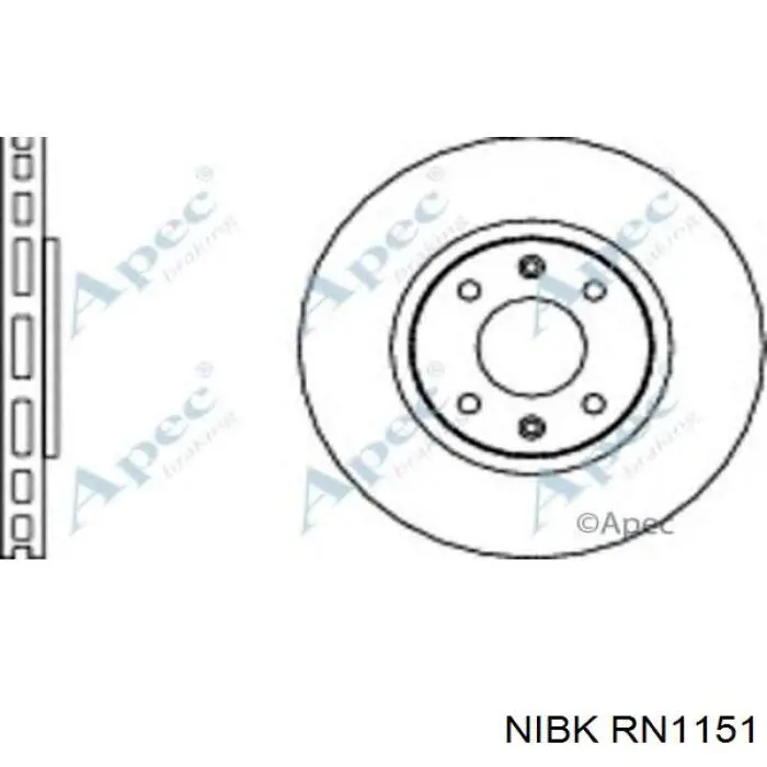 Freno de disco delantero Citroen C4 UD
