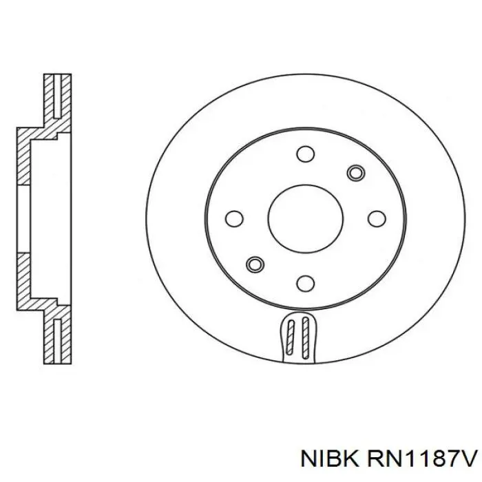 Freno de disco delantero Nissan Versa E12X