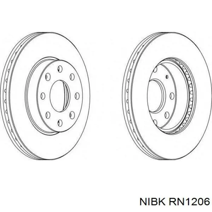 Freno de disco delantero Opel Astra 51, 52, F35, M35