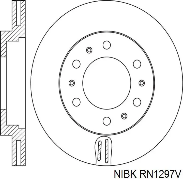 RN1297V Nibk freno de disco delantero