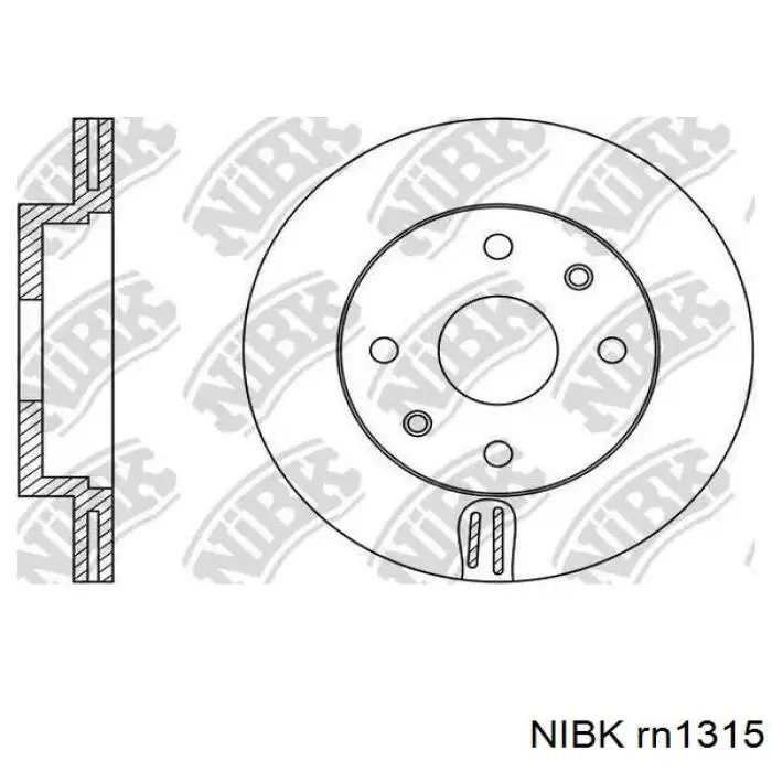 Freno de disco delantero Mazda 323 BG