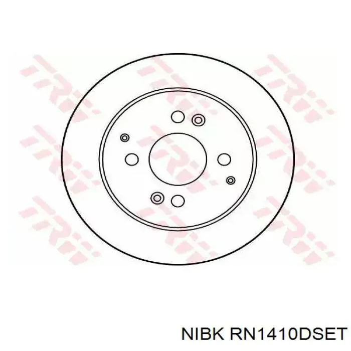 Disco de freno RN1410DSET Nibk