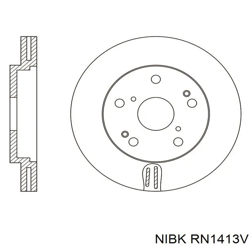 RN1413V Nibk freno de disco delantero