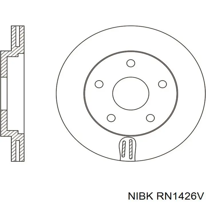 RN1426V Nibk freno de disco delantero