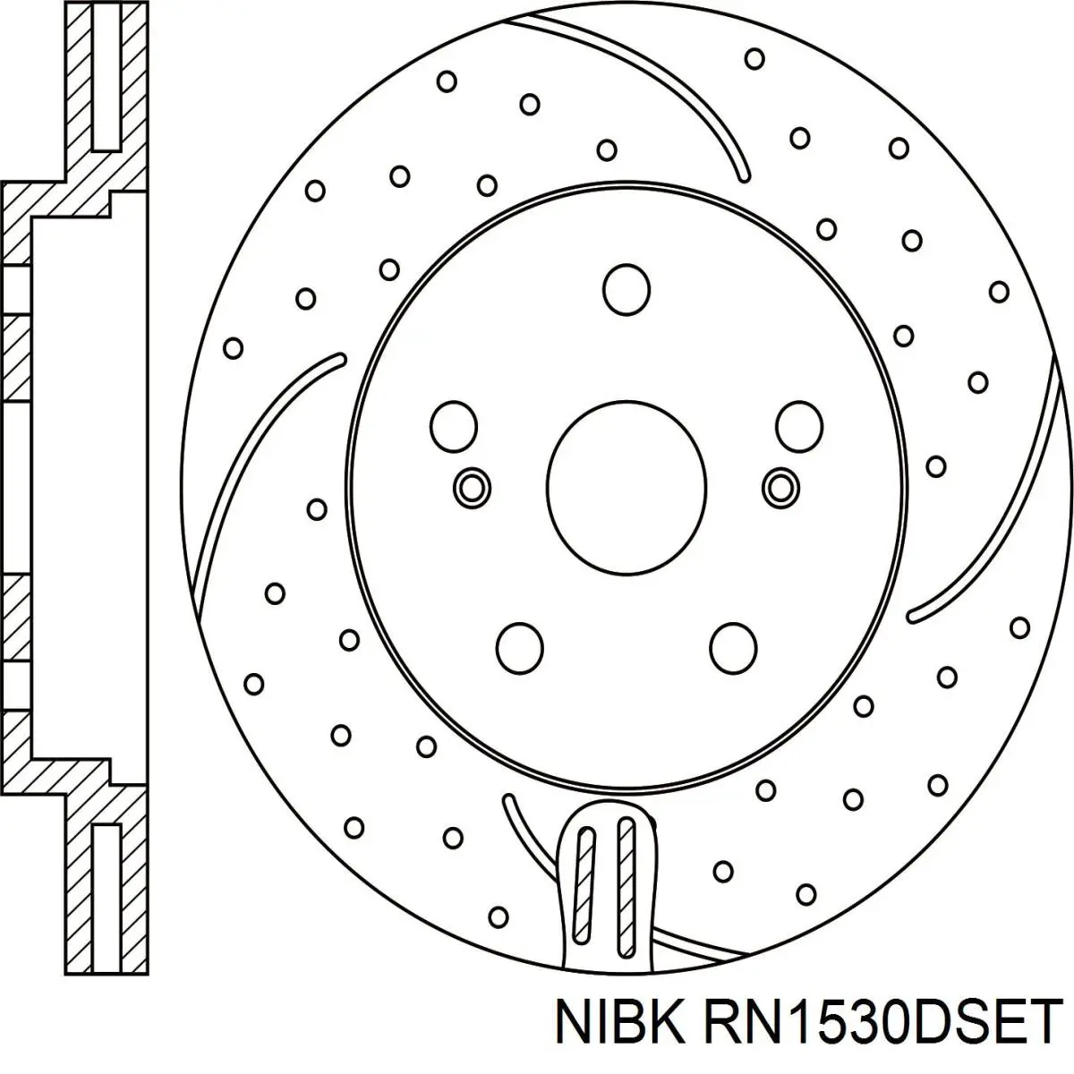 RN1530DSET Nibk freno de disco delantero