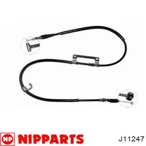 J11247 Nipparts cable de freno de mano trasero izquierdo