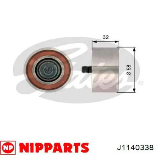 Polea correa distribución Nipparts J1140338 precio, desde 17,30 EUR
