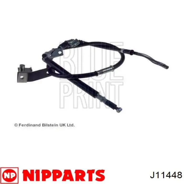 J11448 Nipparts cable de freno de mano trasero derecho