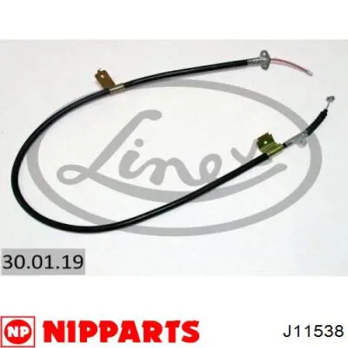 J11538 Nipparts cable de freno de mano trasero derecho