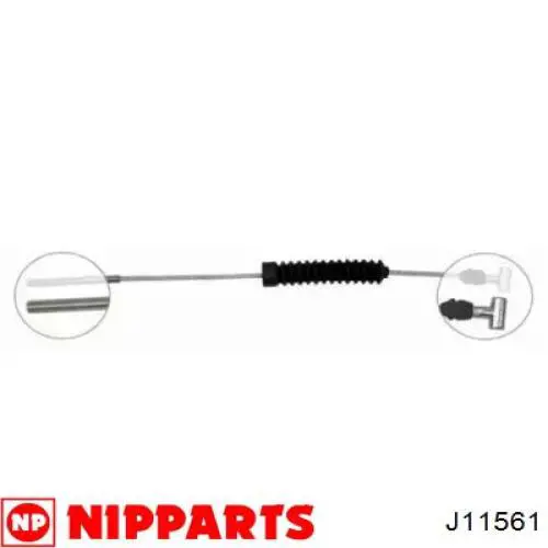 J11561 Nipparts cable de freno de mano delantero